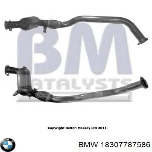 18307787586 BMW Каталітичний нейтралізатор відпрацьованих газів