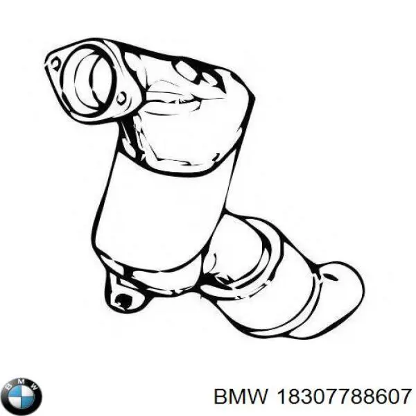 Конвертор-каталізатор (каталітичний нейтралізатор) BMW 18307788607 ціна, від 387.80 USD