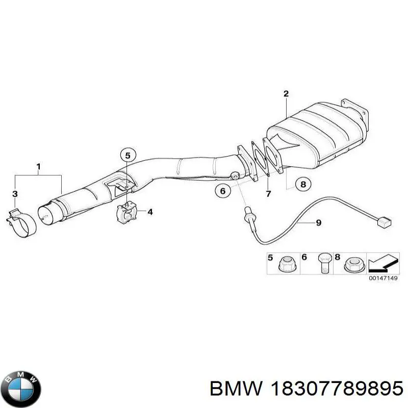 Пробка піддона двигуна 18307789895 BMW