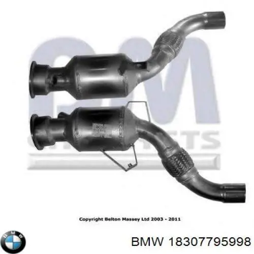 18307795998 BMW Каталітичний нейтралізатор відпрацьованих газів