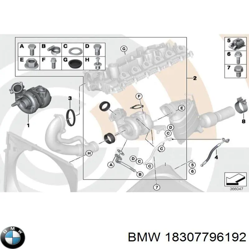 Купити 18307796192 BMW 
