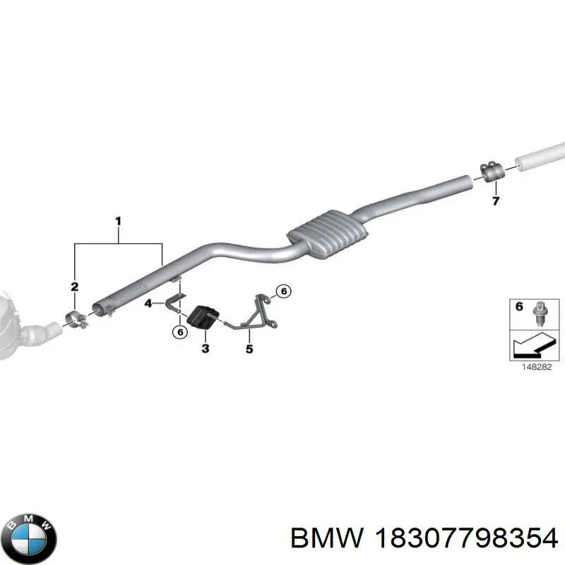 Глушник, передня частина BMW 18307798354 ціна, від 718.99 USD