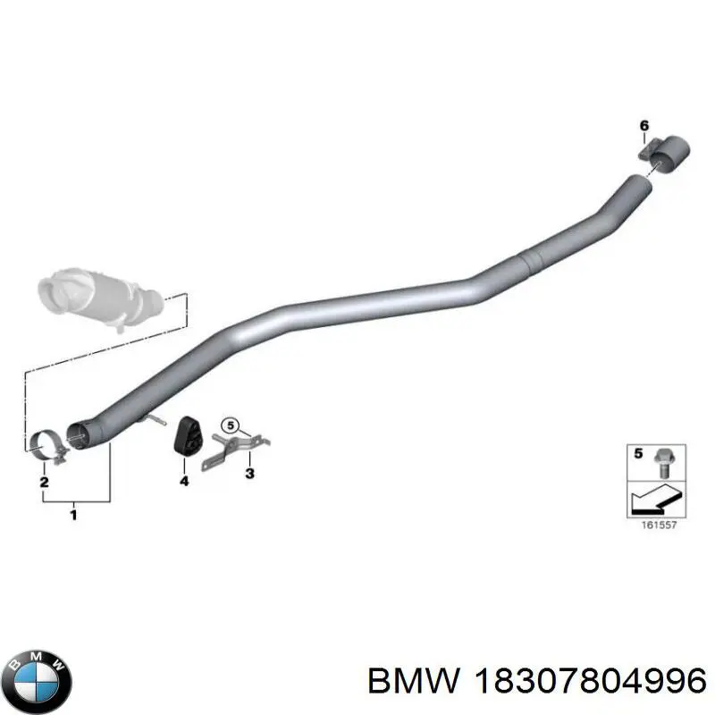 Глушник BMW 18307804996 ціна, від 110.05 USD
