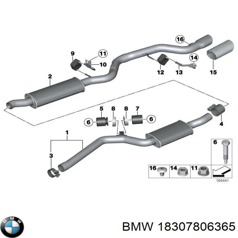 Глушник BMW 18307806365 ціна, від 675.63 USD