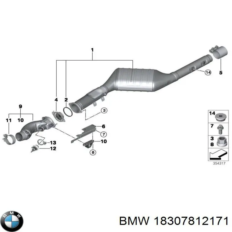 Прокладка адаптера маслянного фільтра BMW 18307812171 ціна, від 9.68 USD