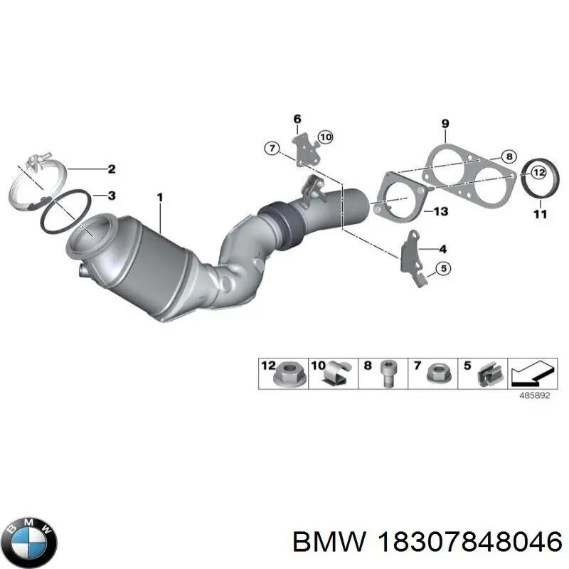 Фланець карбюратора BMW 18307848046 ціна, від 67.84 USD