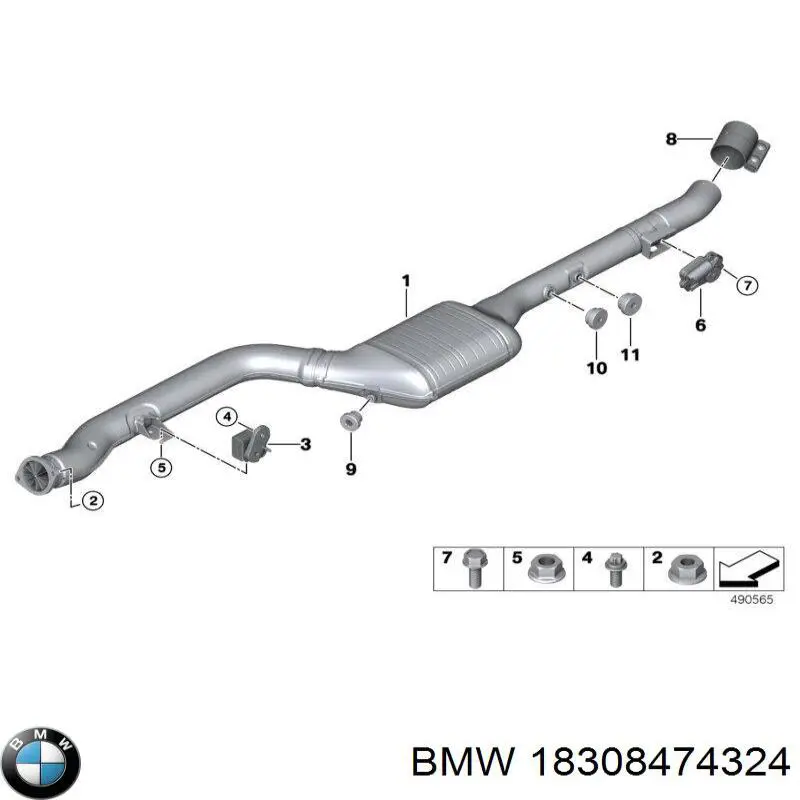 Конвертор-каталізатор (каталітичний нейтралізатор) BMW X7 позашляховик (G07) (2019 - 2026) ціна, від 2730.38 USD