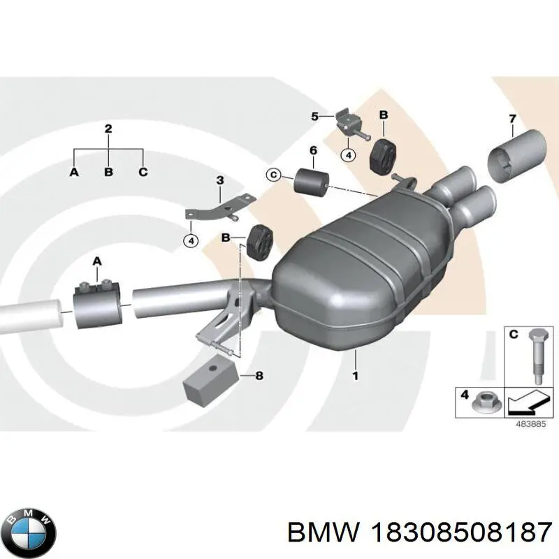 Купити 18308508187 BMW Вихлоп