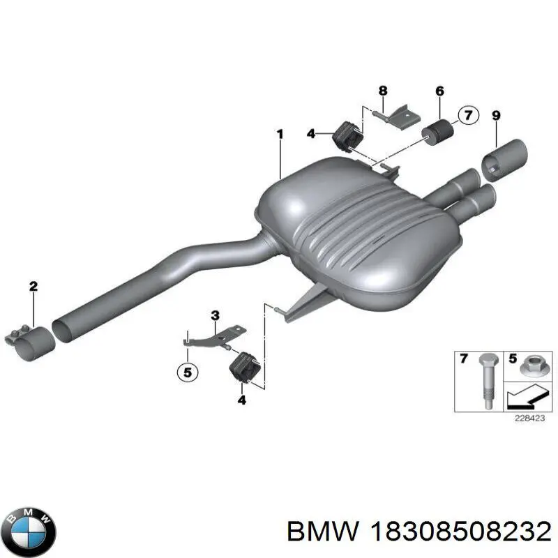  BMW 18308508232 ціна, від 86.66 USD