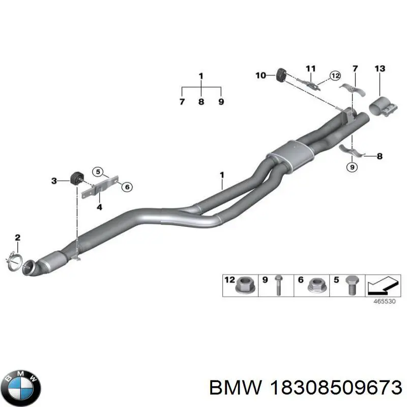 Тримач глушника задній BMW 18307620945 ціна, від 5.70 USD
