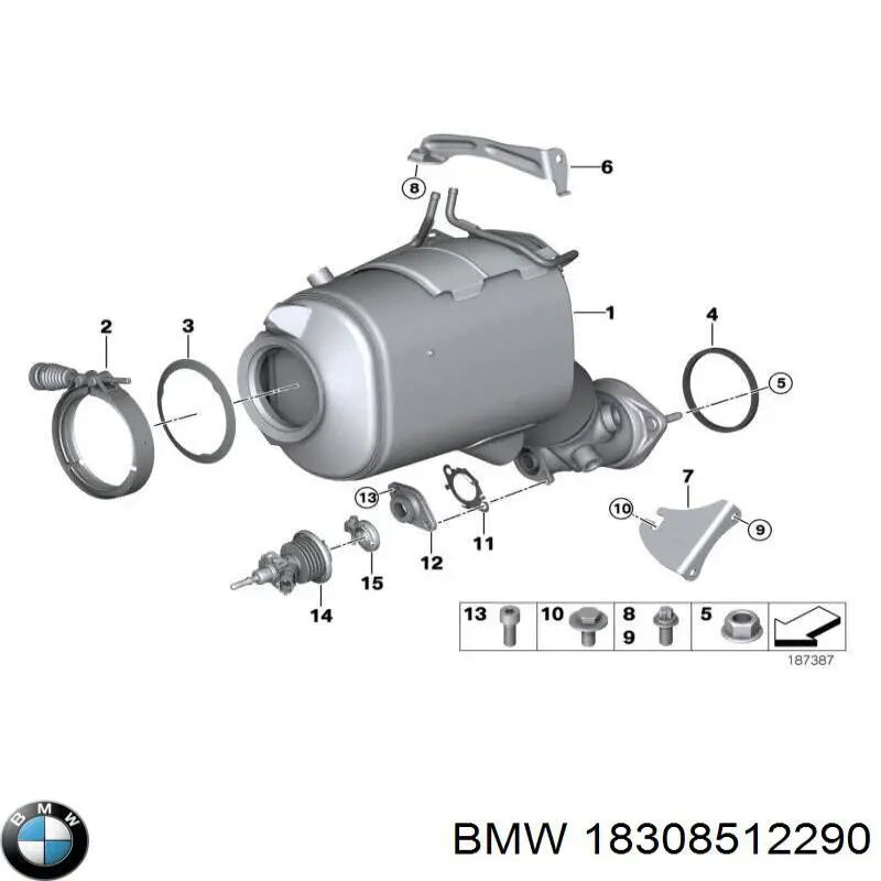 18308512290 BMW Фільтр ДПФ