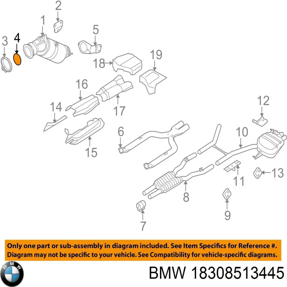  BMW 18308513445 ціна, від 146.86 USD