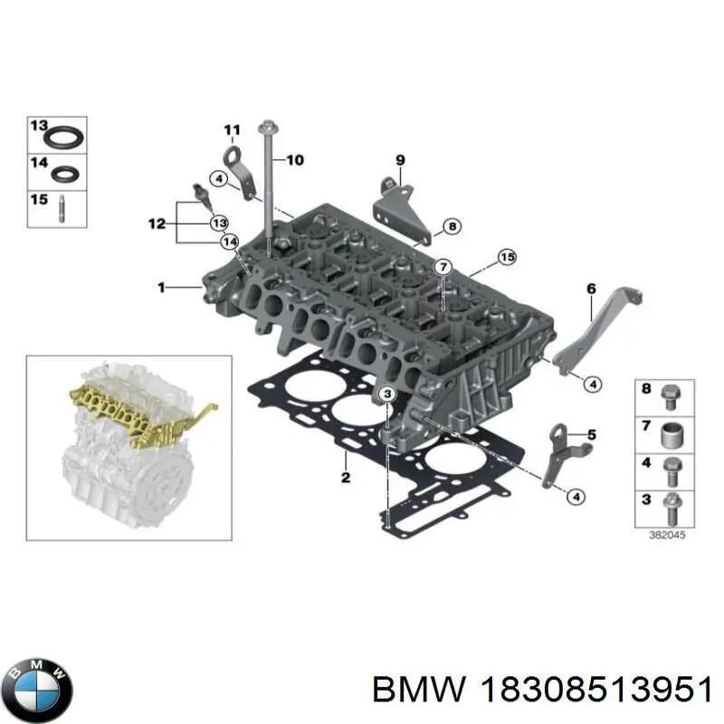  BMW 18308513951 ціна, від 2553.14 USD