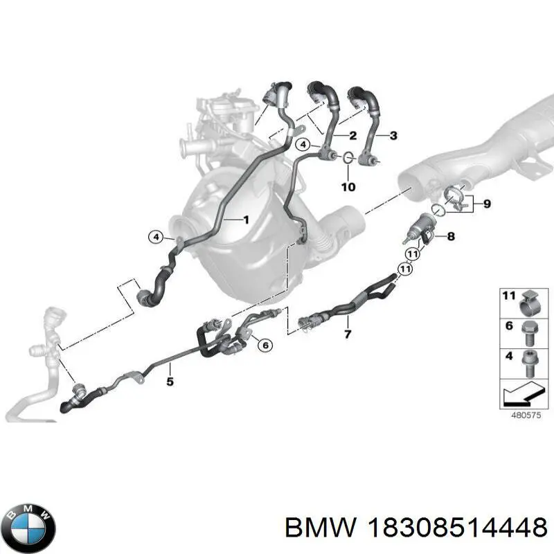 Форсунка вприскування AD BLUE на BMW 5 (F10)