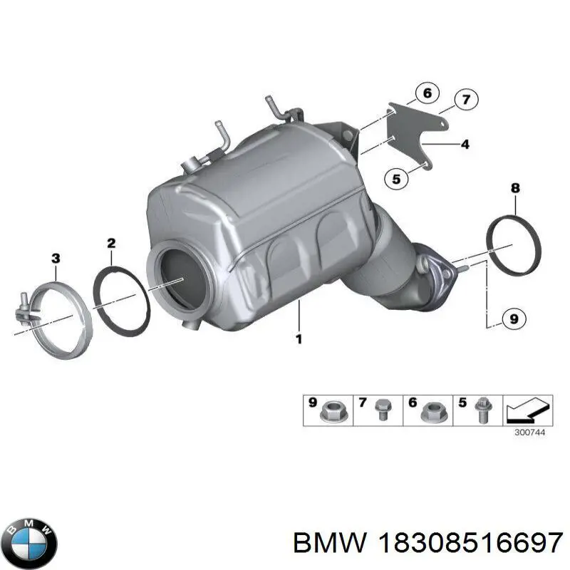 BMW 18308516697 ціна, від 2908.58 USD