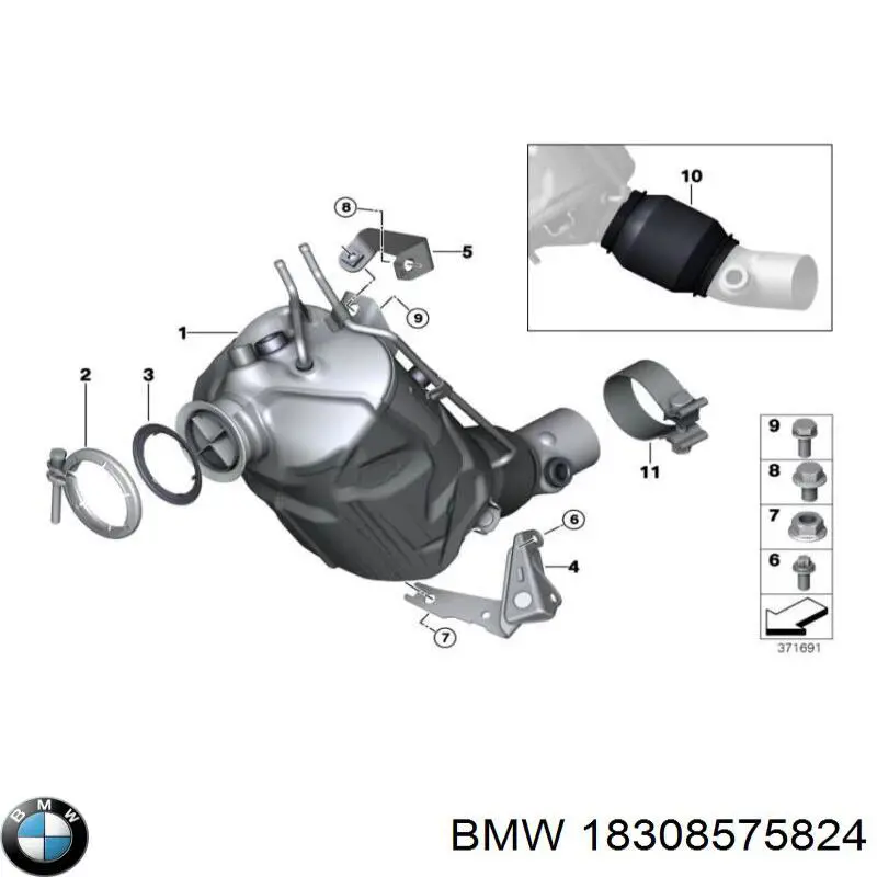 Купити 18308589812 BMW Сажевый фільтр