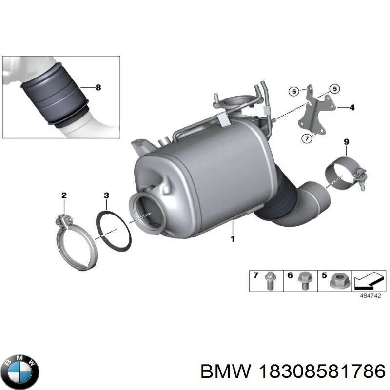 18308581786 BMW Фільтр ДПФ