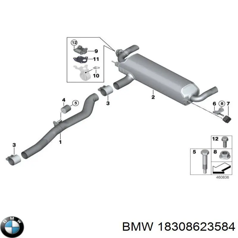 Болт головки блока циліндрів, ГБЦ BMW 18308623584 ціна, від 3.97 USD