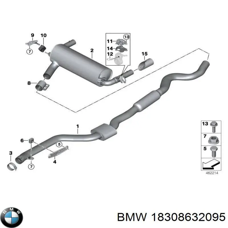  BMW 18308632095 ціна, від 11.29 USD