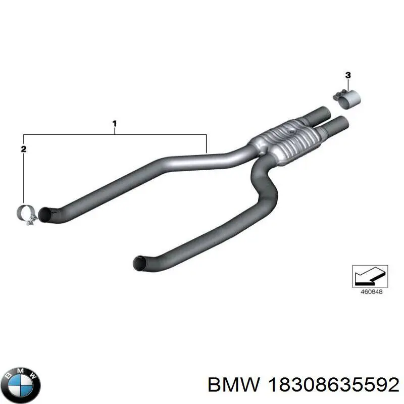 18308635592 BMW Глушник передній