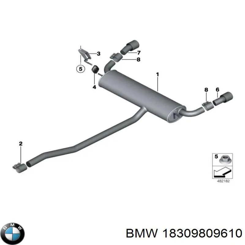  BMW 18309809610 ціна, від 901.29 USD