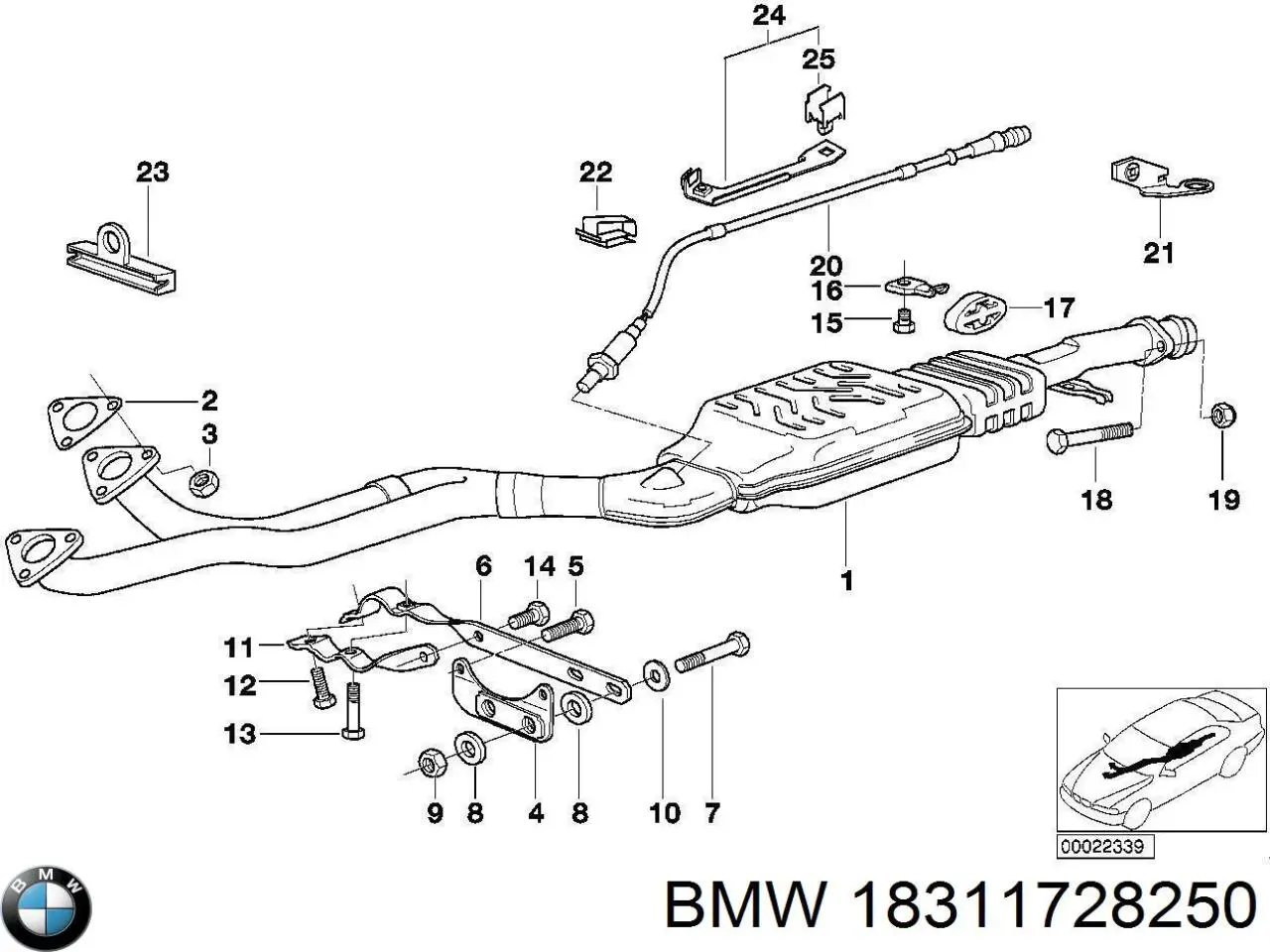  BMW 18311728250 ціна, від 22.88 USD