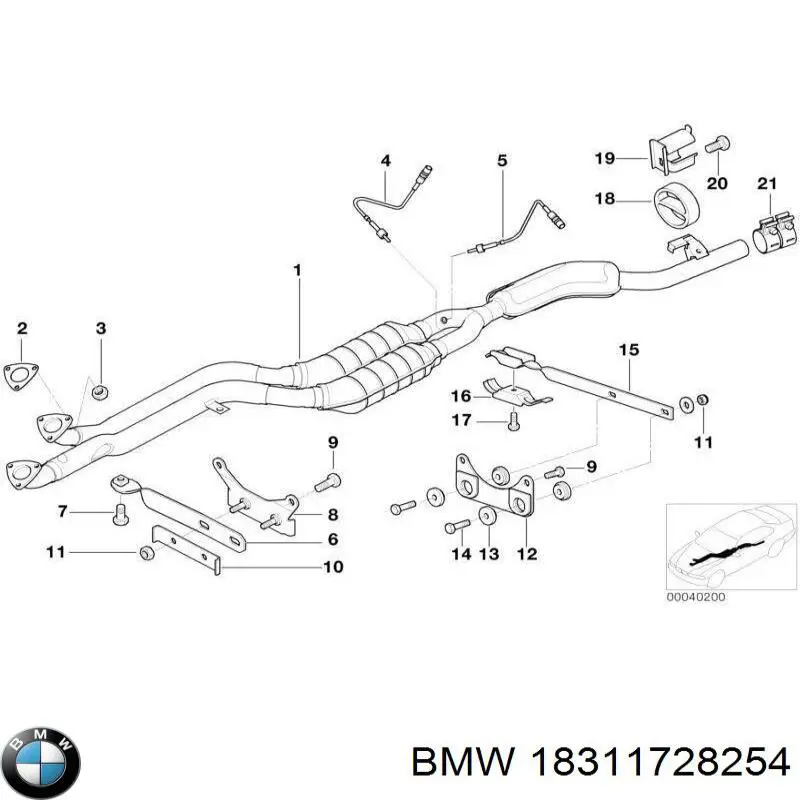Купити 18311728254 BMW 