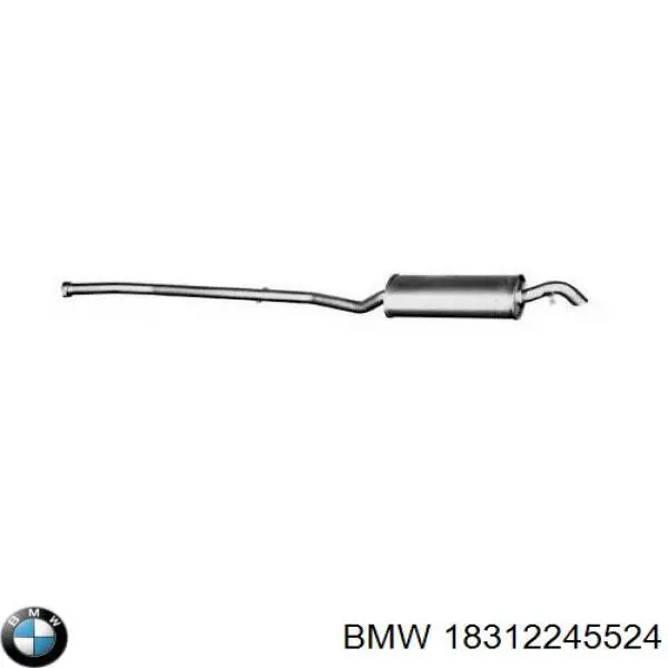 18312245524 BMW Глушник, задня частина