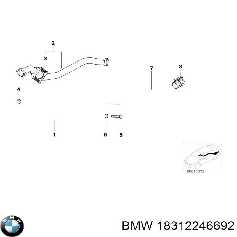 Глушник, передня частина BMW 18312246692 ціна, від 42.33 USD