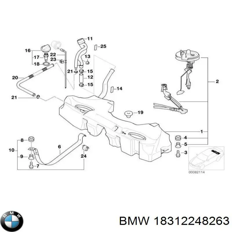 Вихлопна труба BMW 18312248263 ціна, від 22.57 USD