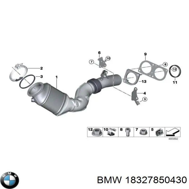  BMW 18327850430 ціна, від 63.00 USD