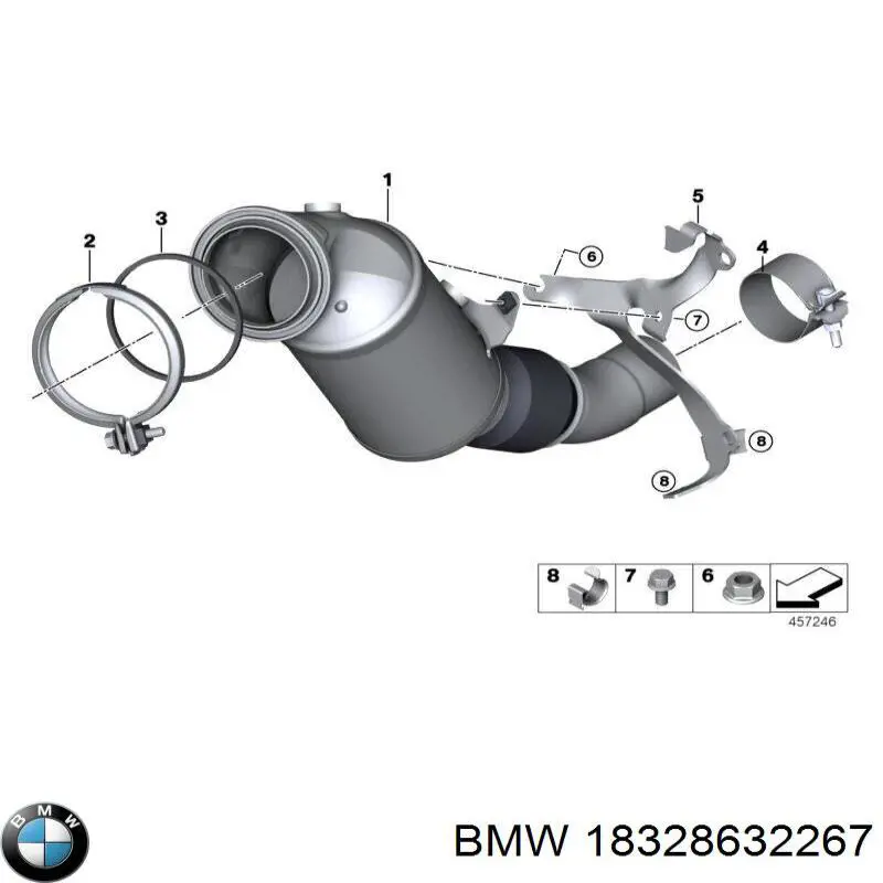 18328632267 BMW Каталітичний нейтралізатор відпрацьованих газів