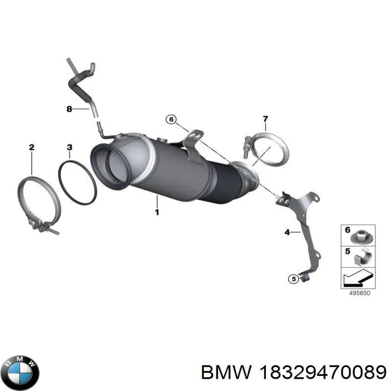 Конвертор-каталізатор (каталітичний нейтралізатор) BMW 18329470089 ціна, від 1668.79 USD