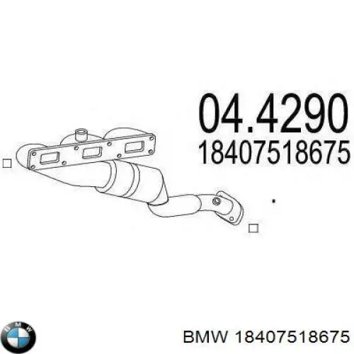 Купити 18407518675 BMW Випускний колектор