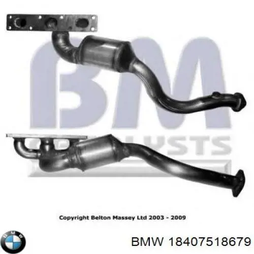 Колектор випускний 18407518679 BMW