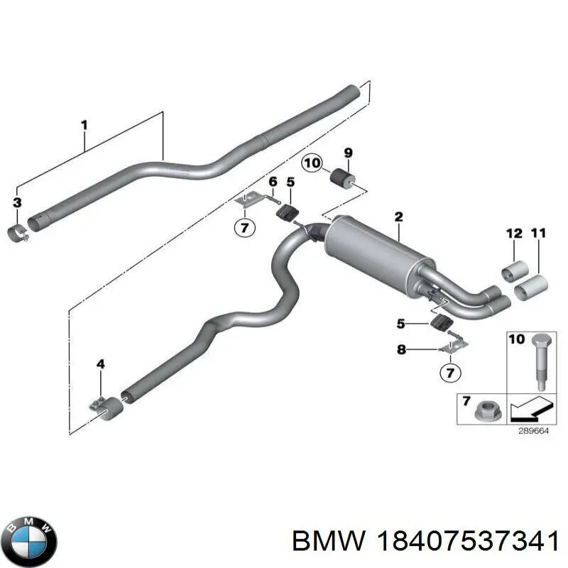 Купити 18407537341 BMW 
