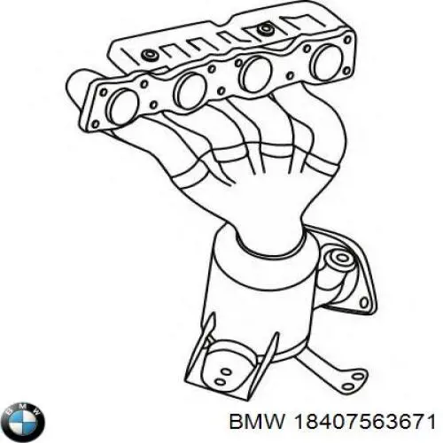 Колектор випускний 18407563671 BMW