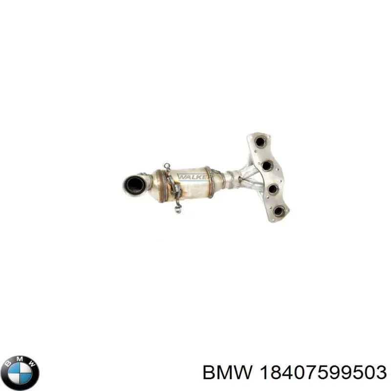 Конвертор-каталізатор (каталітичний нейтралізатор) BMW 18407599503 ціна, від 179.50 USD