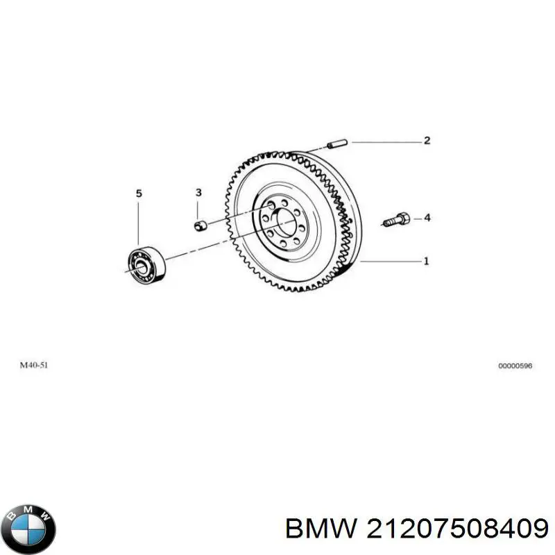 Маховик двигуна 21207508409 BMW