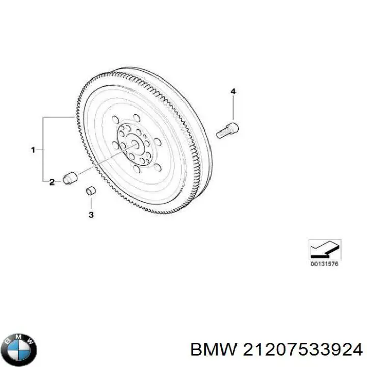 Купити 21207515402 BMW Маховик із зубчастим ободом в зборі