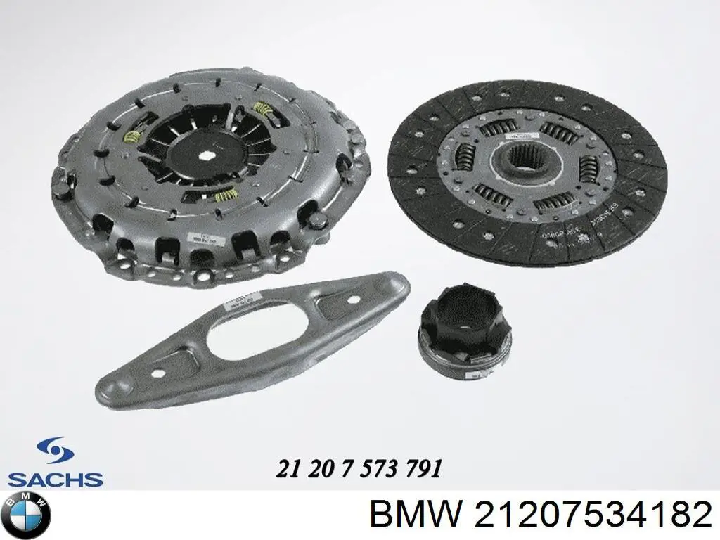21207534182 BMW комплект зчеплення (3 частини)