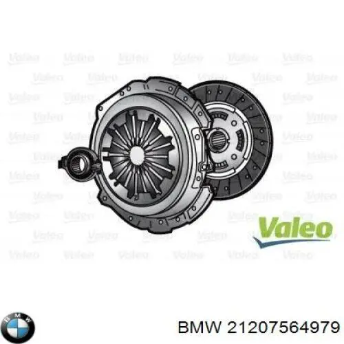 Комплект зчеплення (3 частини) BMW 21207564979 ціна, від 247.97 USD