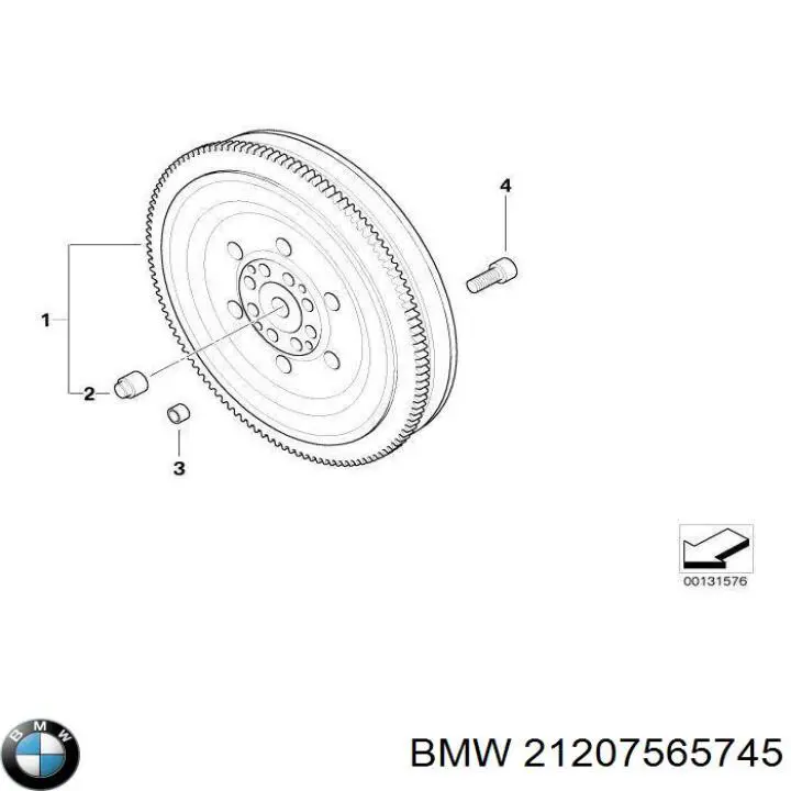 Купити 21207565745 BMW Маховик із зубчастим ободом в зборі