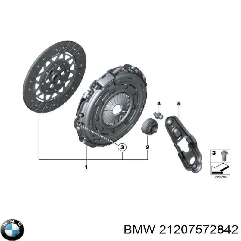 21207572842 BMW Зчеплення в зборі