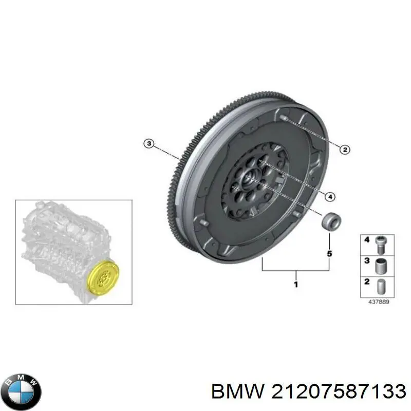 21207587133 BMW Демпферний маховик