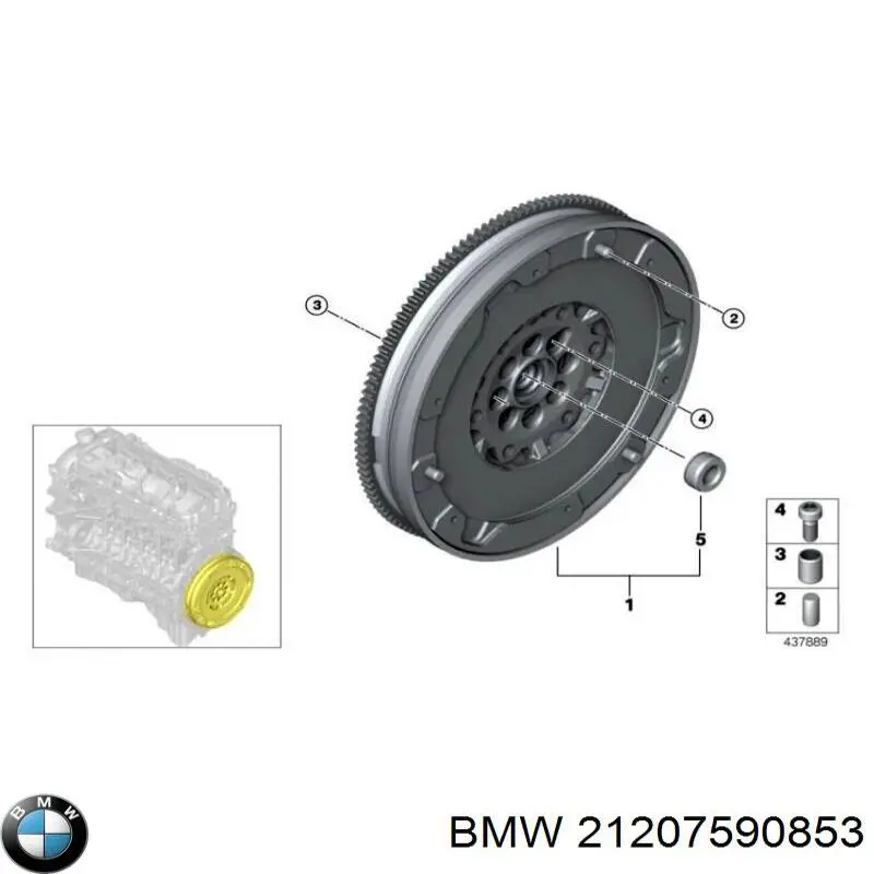 21207590853 BMW Демпферний маховик