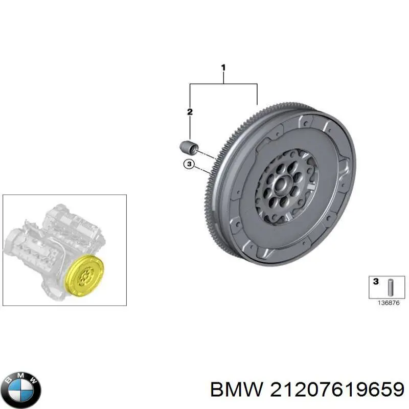 21207619659 BMW Демпферний маховик