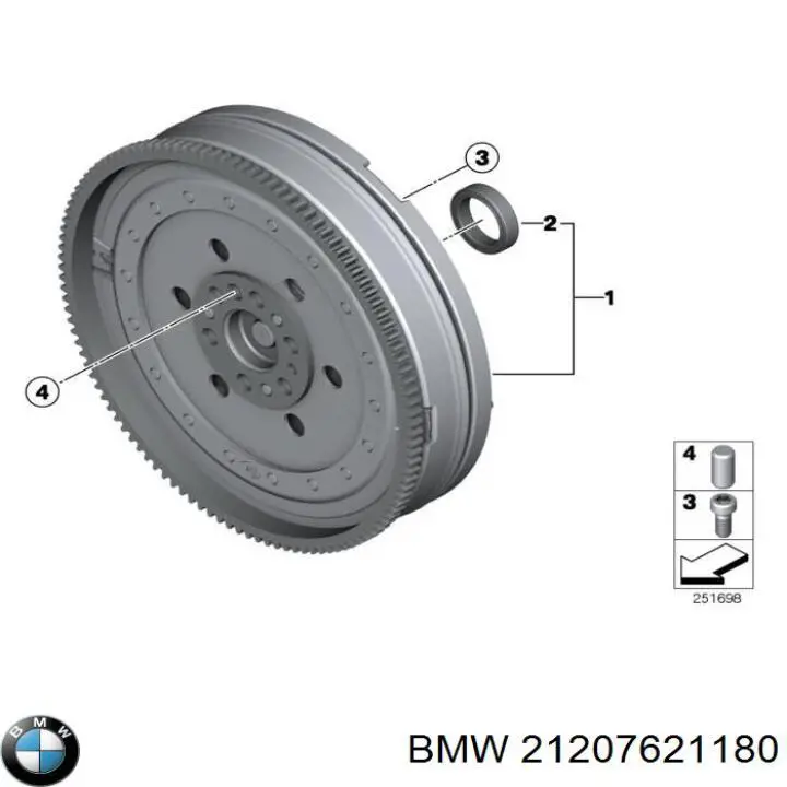 21207621180 BMW Демпферний маховик