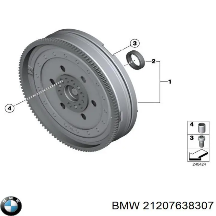 Маховик двигуна BMW 21207638307 ціна, від 291.39 USD