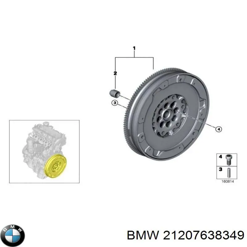 Маховик двигуна BMW 21207638349 ціна, від 568.08 USD